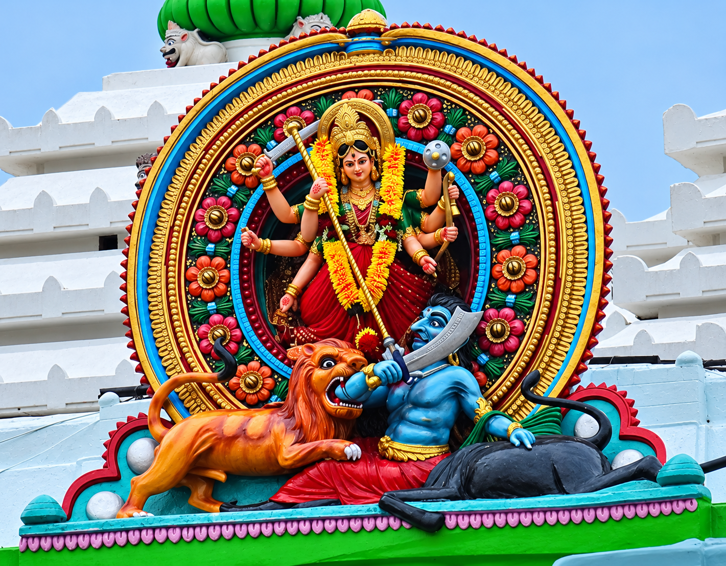 Mahishasuramardini sculpture at Maa Sarala Temple